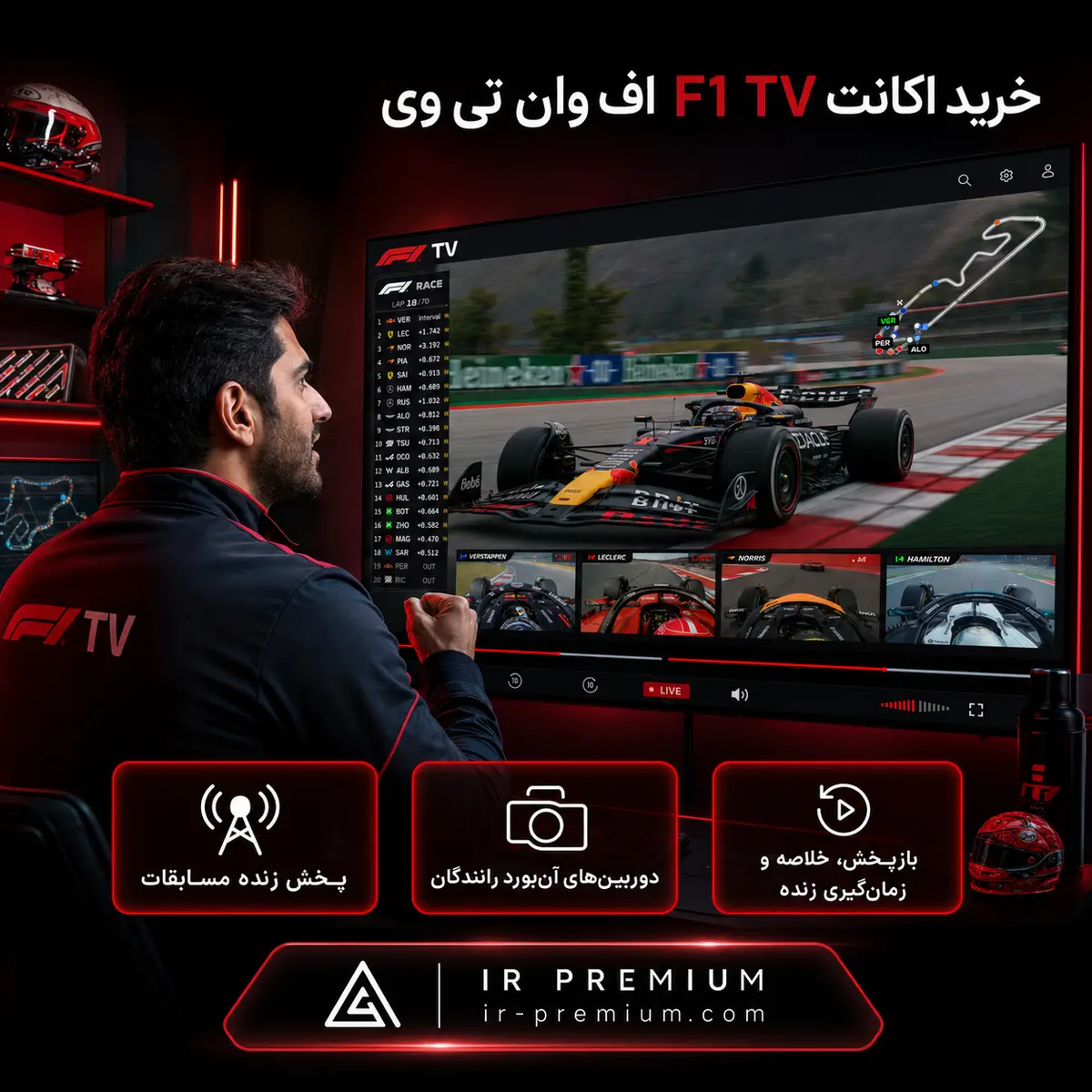 خرید اکانت F1 TV اف وان تی وی